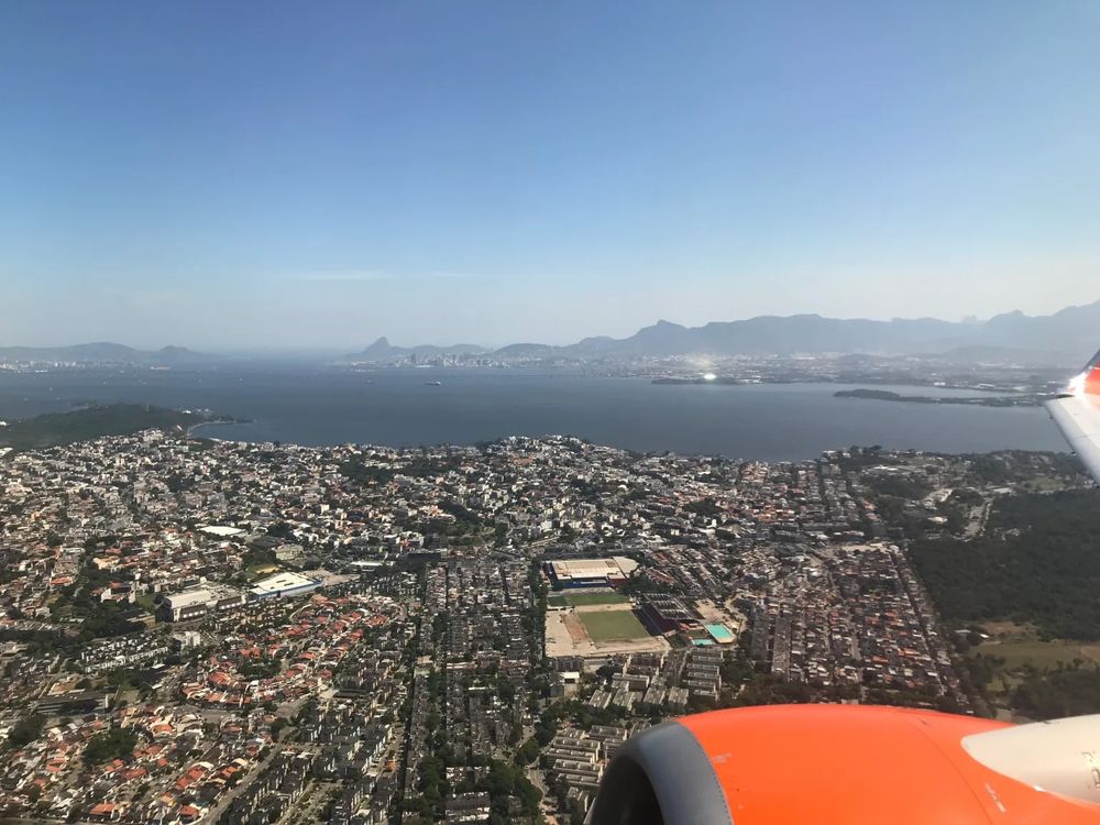 Rio de Janeiro seen from a plane — the view that always brings it all back